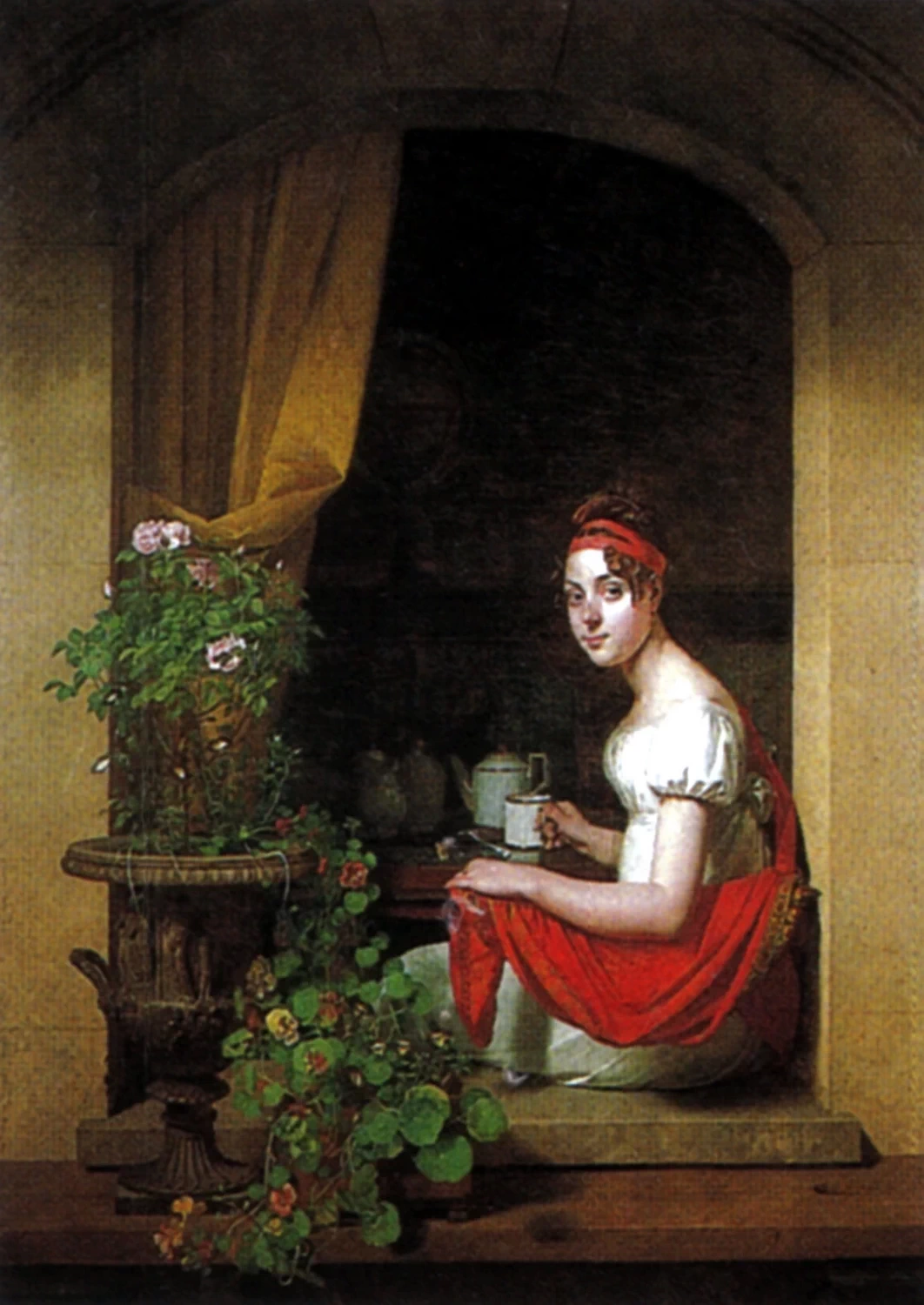 Michel Martin Drolling-85-Ritratto di Louise-Adéone Drölling